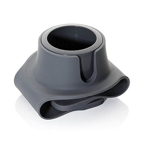 CouchCoaster Silicone Sofa Arm Drink Holder - Steel Grey